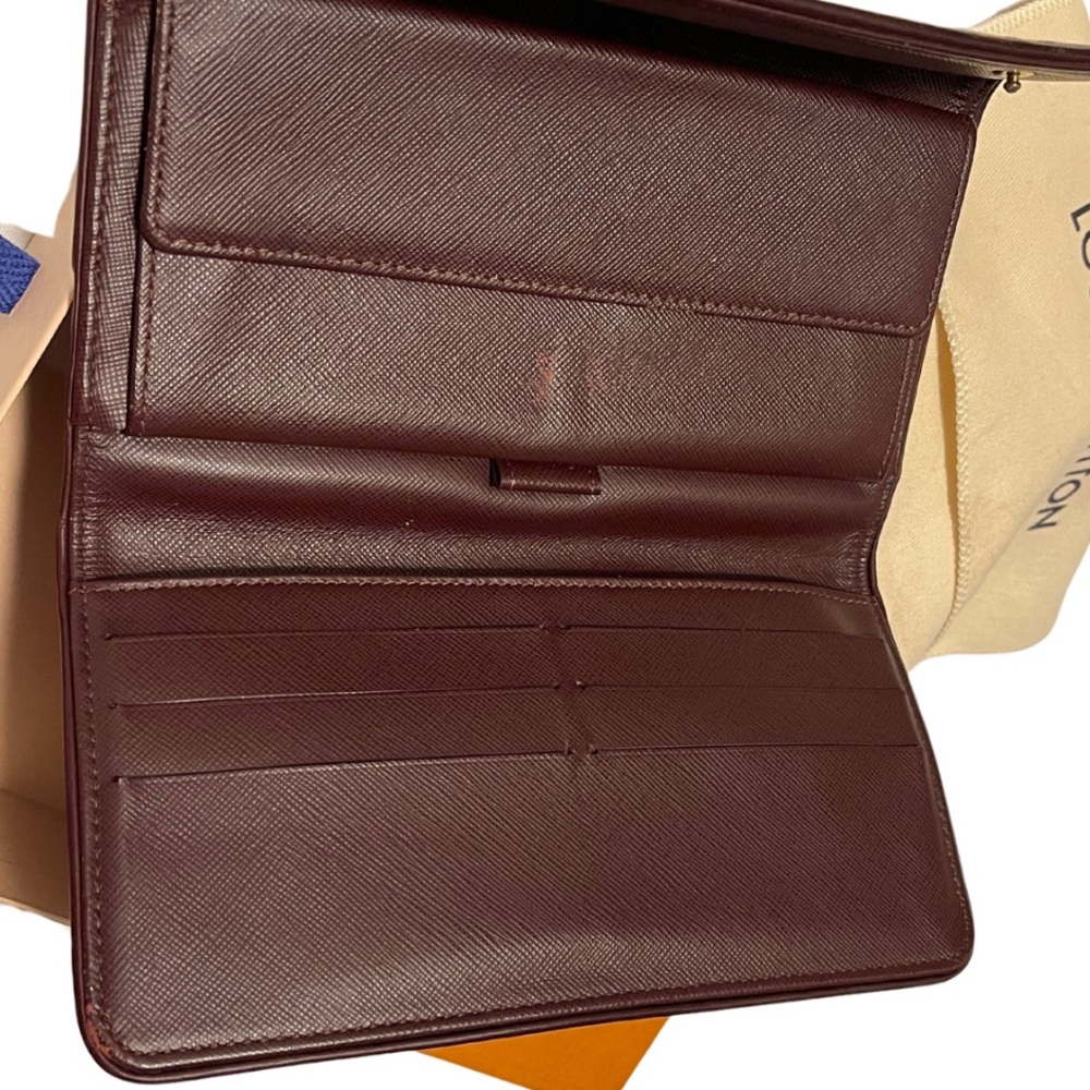 Louis Vuitton Pink Red Denim Long Wallet - Picture 3 of 7